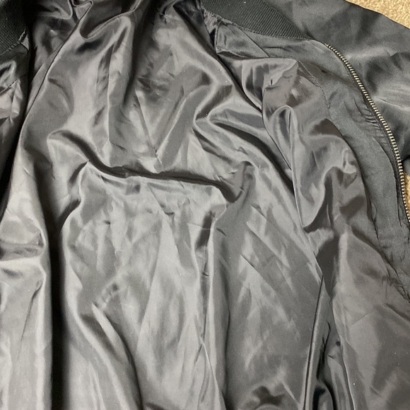 Hollister Black Lightweight Bomber Jacket - Picture 5 of 7